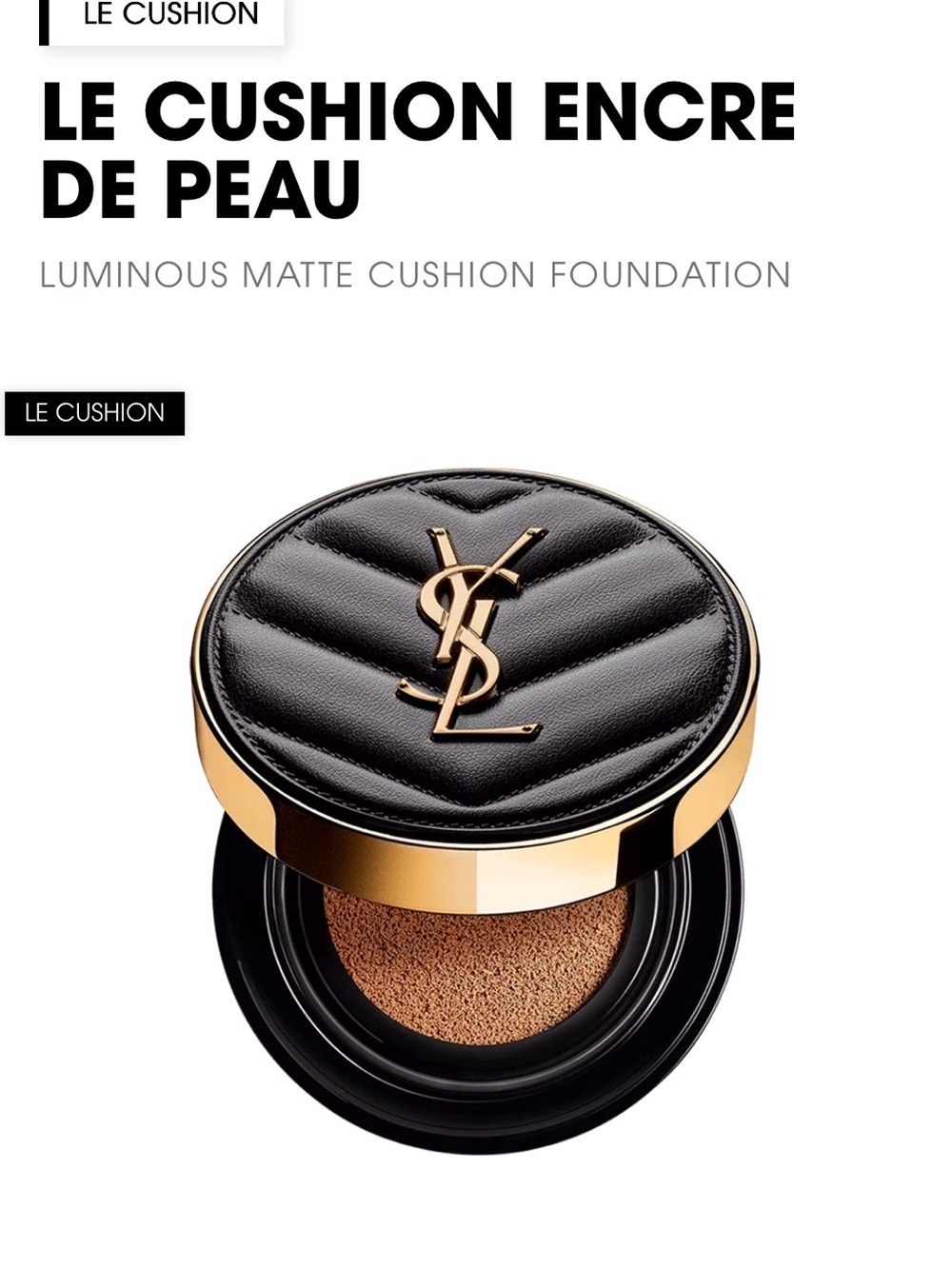 Yves Saint Laurent Le Cushion Encre De Peau Cushion Foundation - 20
